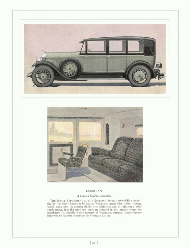 1927 Lincoln Cars Brochure Page 23